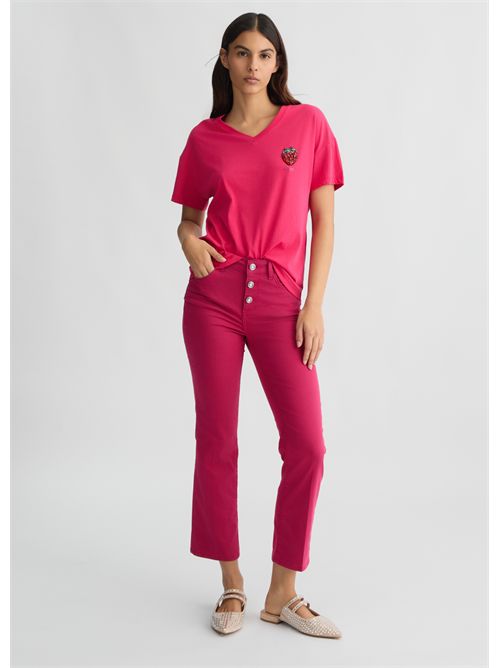pantalone donna rosa LIU JO | WA5416T7144/81950